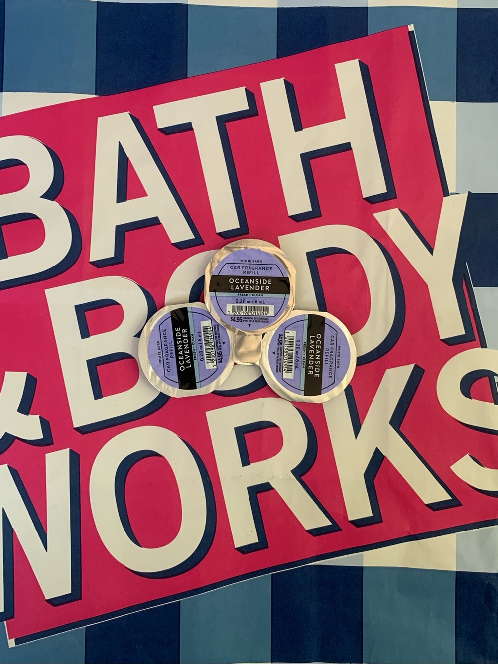 NWT Bath & Body Works Oceanside Lavender Car Fragrance Refills